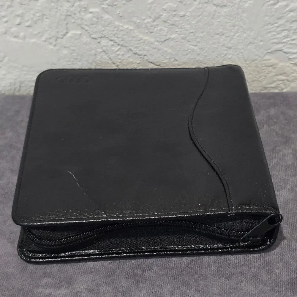 Audi Navigation CD / DVD Carrying Case Side Pocket + Holds 16 Compact Discs